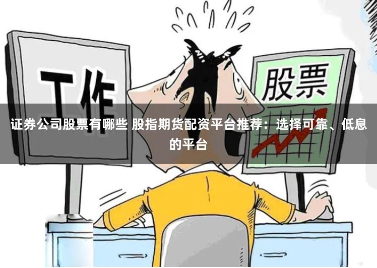 证券公司股票有哪些 股指期货配资平台推荐：选择可靠、低息的平台