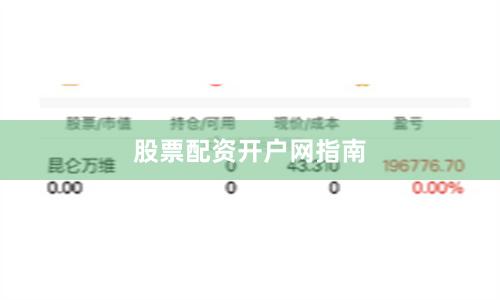 股票配资开户网指南